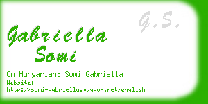 gabriella somi business card